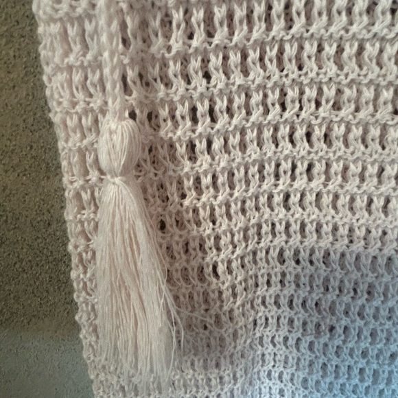 Loose knit dress/swimsuit cover dress with drawstrings - Picture 3 of 8